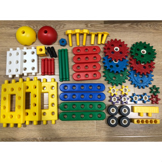 百貨公司品牌 智高 gigo安全無毒 益智玩具 兒童積木 創意工程 車子 齒輪組裝樂高 空間 幼兒建構教具