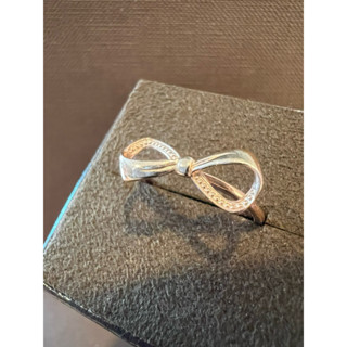 nojess 千粒穀 10k 玫瑰金 立體 蝴蝶結 戒指 美品 11號