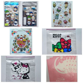 ［二手］Hello Kitty｜Sanrio Puroland｜ Hat Family 可愛卡通收納袋 夾鏈袋 塑膠袋