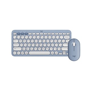 Logitech 羅技【Pebble 2 Combo 輕薄 藍芽 無線鍵盤滑鼠組】石墨灰/珍珠白/玫瑰粉/天空藍/迷霧灰