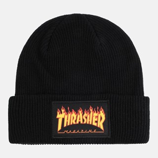 Thrasher Flame Patch - Black 毛帽《 Jimi 》