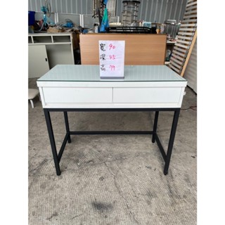 年強二手傢俱-現貨 二手書桌 電腦桌 套房書桌 附 玻璃 50607229