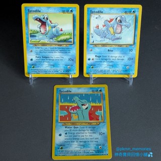 [回憶小舖] 2000 年 國際版 小鋸鱷 絕版 中古 初版 英文版 PTCG 寶可夢 神奇寶貝 卡片 Totodile