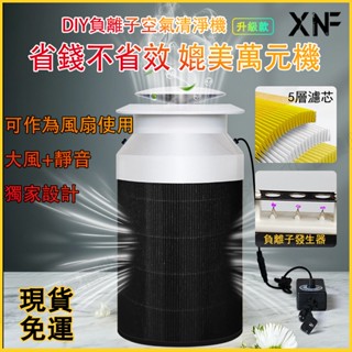 獨家款 DIY負離子空氣清淨機 自製空氣淨化器 小米空氣清淨機 空氣過濾器 除甲醛病毒 黃金濾芯 靜音大風