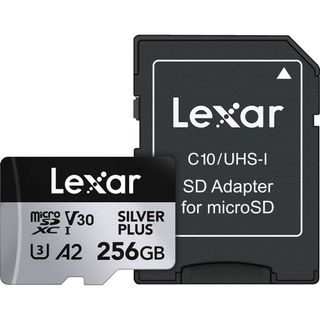 Lexar Professional 256G Silver Plus microSDXC V30 UHS-I 公司貨