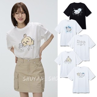 【台現】SPAO x 吉伊卡哇 短袖 Chiikawa聯名款 韓國短袖 短t 短袖上衣 烏薩奇 小八 小桃鼠 情侶上衣