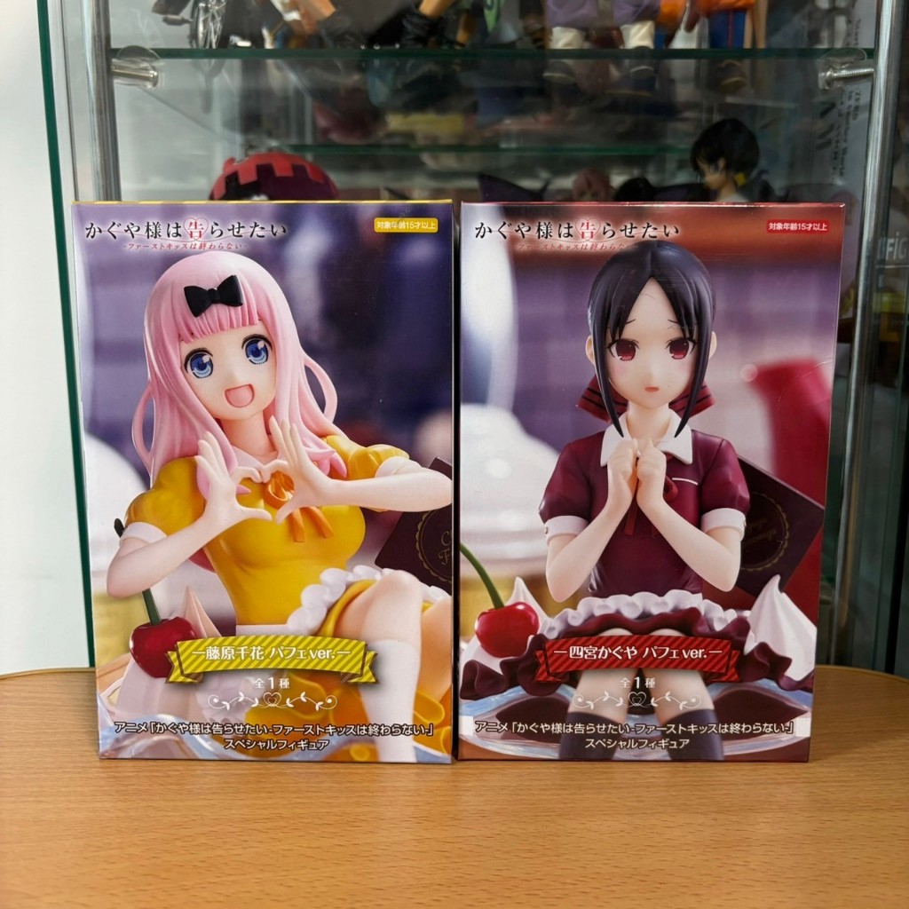 正版 日版 FuRyu 輝夜姬想讓人告白 輝夜大人：愛是戰爭之初吻 藤原千花 四宮輝夜 聖代ver.日本 景品 公仔