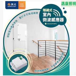 舞光 室內微波感應器 隱藏式 燈具感應器 物體移動就能感應 外接式感應器 電燈感應器 全電壓
