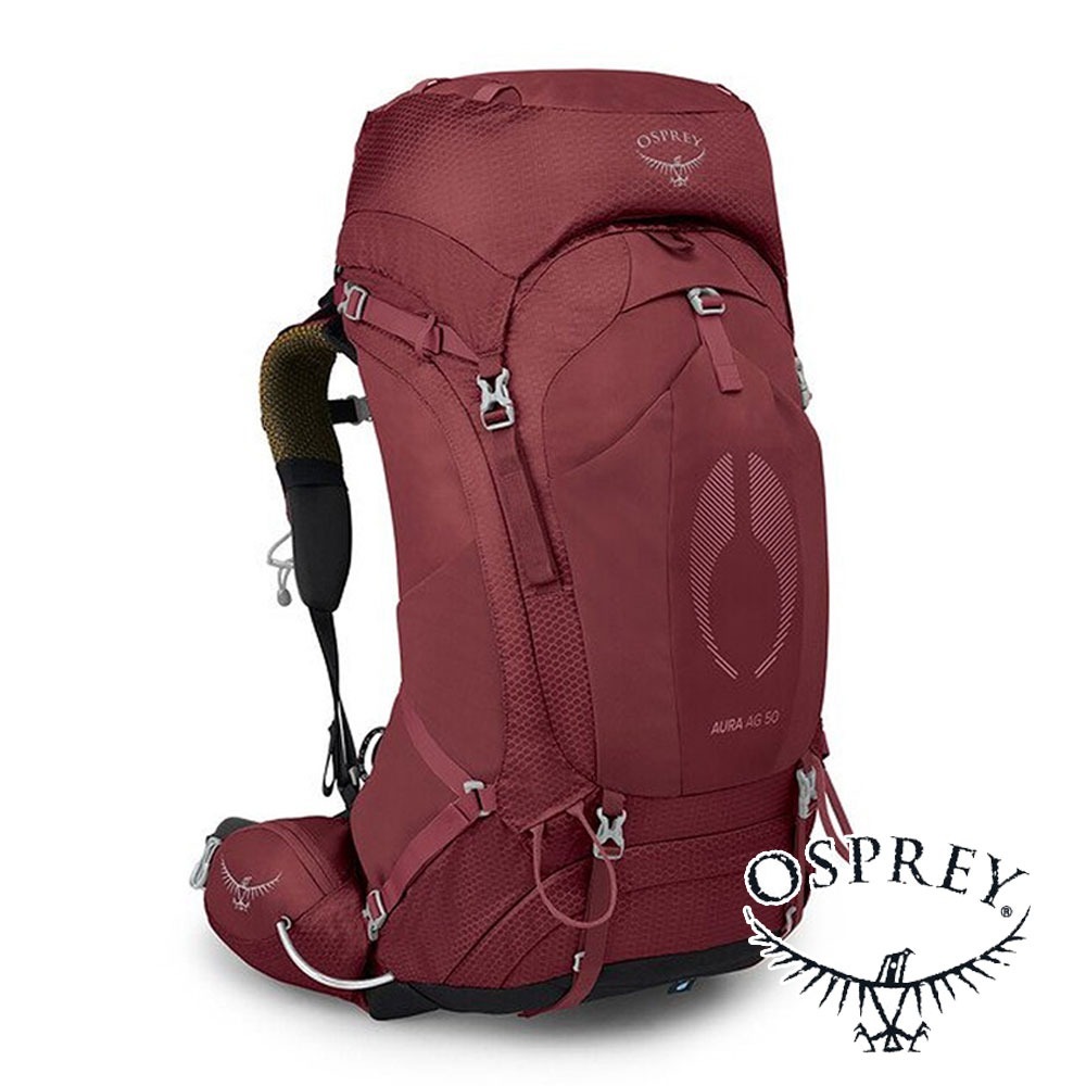 【美國 OSPREY】Aura AG 50 登山背包 47L XS/S『莓果冰沙』10004015