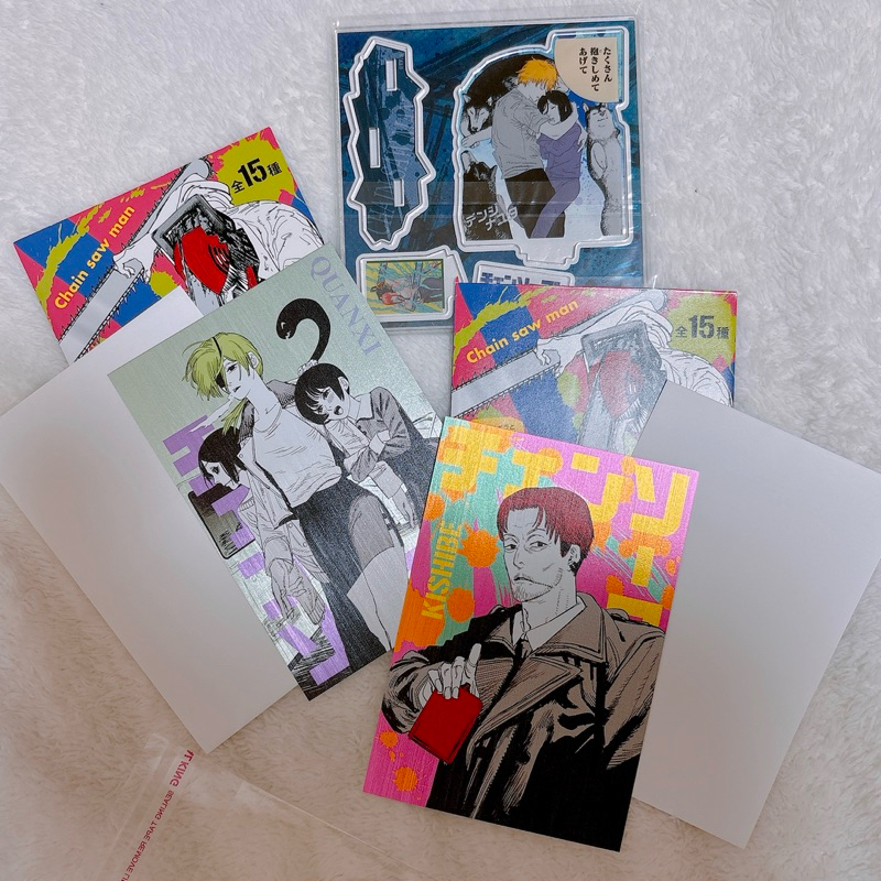 電鋸人 鏈鋸人 JUMP SHOP js jcs電次&那由多 原畫 立牌 明信片