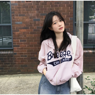 🇰🇷韓國代購🇰🇷 SLOWAND 不易皺材質 輕量防風防水 正韓 女生連帽外套 尼龍抽繩外套 休閒外套 運動外套