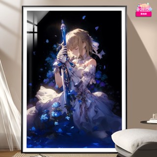 🚀SCC玩具屋《框畫預購》阿喵畫社 白禮服 劍葬玫瑰 吾王Saber裝飾畫｜Fate