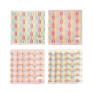 日本丸真 今治繽紛麻葉&箭羽系列-小方巾 (共2款) W25xL25cm