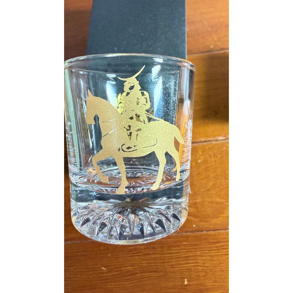 日本仙台 伊達政宗  獨眼龍 武士 威士忌杯 紀念品 宮城縣 仙台城 玻璃杯  台灣現貨 限量 稀有