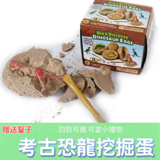 [臺灣現貨}DIY恐龍蛋挖掘玩具考古挖掘 兒童益智玩具 幼兒園 寶石 探險 露營 陪玩 親子 美人魚幼兒園 生日禮物