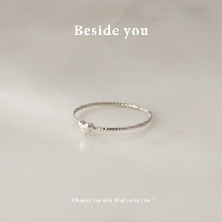 【bucha.made】全純銀 amour 愛心多尺寸戒指-21尺寸｜戒指 (16-22號）