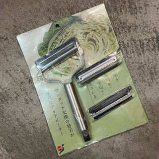 (沐沐屋) 日本製 KAI貝印 刮皮器(附粗目+細目刀片)DH-7207刨片器 刨絲器 刨刀*