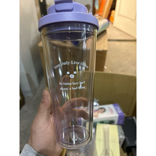 法式透明手提環保杯 710ml 法式環保杯 吸管杯 飲料杯 珍珠杯 提雙層珍珠杯 透明雙層杯 隨行杯