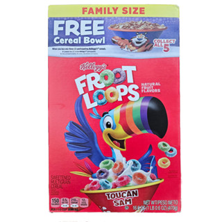 Kellogg's家樂氏 Froot Loops彩虹鸚鵡水果麥片 470g 總合水果口味