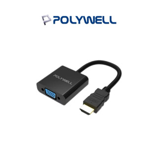 【POLYWELL】HDMI轉VGA 訊號轉換器 1080P FHD HDMI VGA 轉接線 轉接頭 轉接器