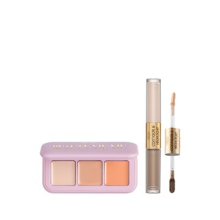 MKUP 美咖【新品上市】美肌修修三色遮瑕盤+精修輪廓高光修容液｜MKUP美咖官方旗艦館