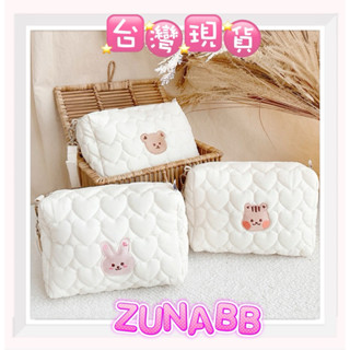 💕 ZUNA臺灣現貨當日出貨 ins韓系刺繡卡通圖案多功能媽咪包 手拿包推車包嬰兒包寶寶配件 收納包尿布包外出包