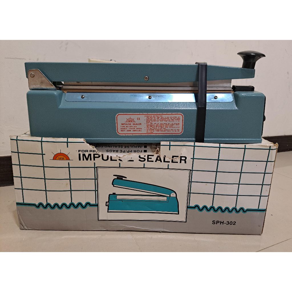 台灣百耀 手壓封口機(封口線長30公分，封口線寬2mm)SPH-302(二手)
