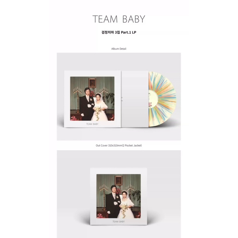 The Black Skirts-TEAM BABY  全新未拆  趙休日  黑裙子樂隊 黑膠