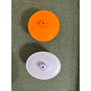 全新 7-11 法國LE CREUSET 食尚精品餐具 雙層微波便當盒 紫色 橘色
