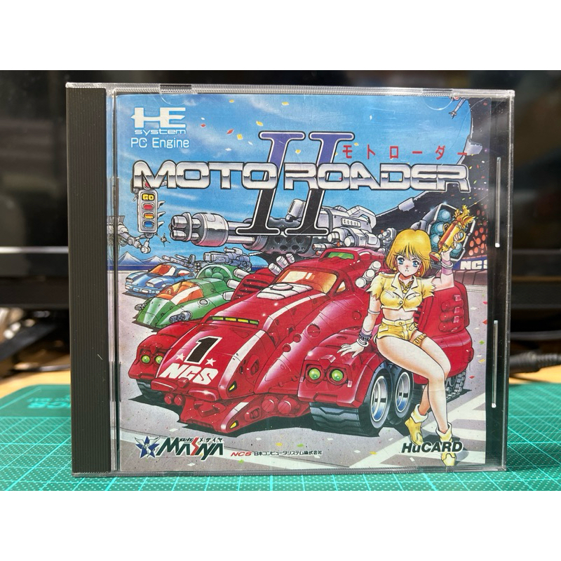 激動的巨人 二手現貨 PCE PC Engine GT Hu卡 日版 MOTO ROADER  未來賽車2 盒書齊 如圖
