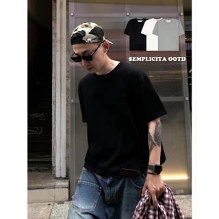 【SEMPLICITA】24H出貨 韓系 基礎 310克 薄款 Clean Fit T恤 短T 短寬 素面 百搭 短袖