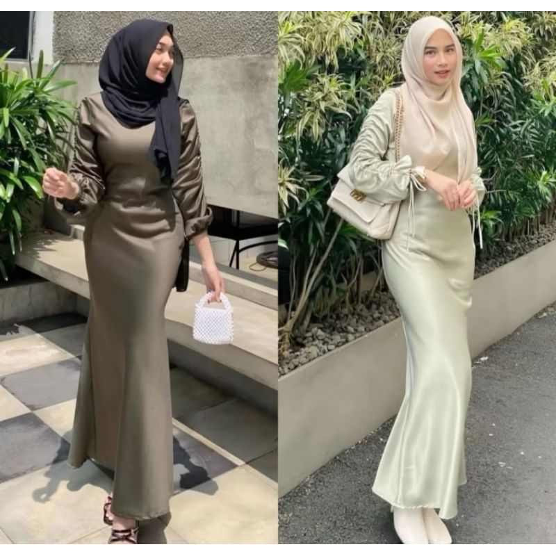 Dress Darla Satin Premium|Dress Kondangan