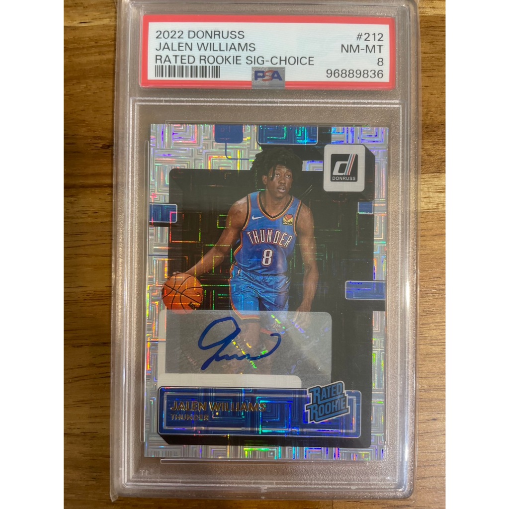 Jalen williams RC新人簽 建隊基石 場均20+ PSA 8