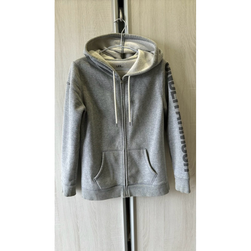 二手女裝 Under Armour storm1 防潑水 內刷毛 休閒保暖連帽外套 灰色 MD號