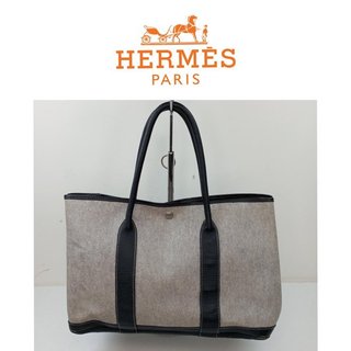 二手真品 Hermès Garden Party 36cm D刻 花園包 B627