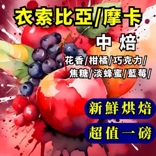 衣索比亞／摩卡【中焙】半磅，1磅裝咖啡豆