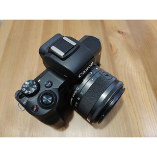 canon eos m50一代含15-45鏡頭，蒙皮有使用痕跡，公司貨，新手入門推薦