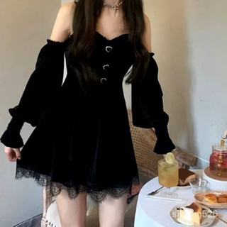 ［公主請選衣］黑色性感絲絨晚宴禮服🎀🩷