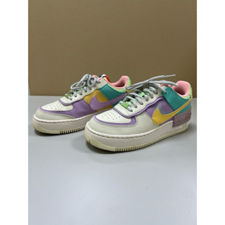 W Nike Air Force 1 SHADOW AF1 馬卡龍 皮革 增高 拼接 休閒鞋 女鞋 CI0919-101