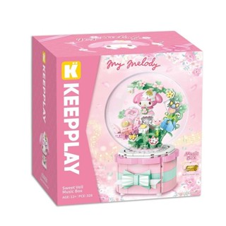 【華泰玩具】Keepplay/Keeppley啟蒙積木-大耳狗天空遐想音樂盒/美樂蒂甜蜜花園音樂盒/寶可夢歡樂聖誕音樂盒