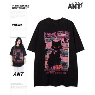 【ANT】290克重磅純棉數碼印染水洗嘻哈半袖t恤 短袖 t恤 短袖上衣 水洗 t恤 夏季女裝 純棉短袖 重磅短t 厚t