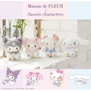 【現貨正品】Maison de FLEUR X三麗鷗 酷洛米 Kuromi荷葉褶邊托特包 手提包 庫洛米吊飾
