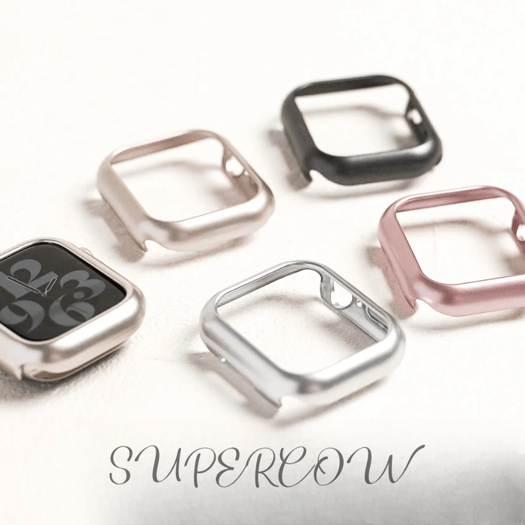 [穿搭首選] apple watch s10保護殼 錶帶 9 8 7 6 SE 蘋果手錶保護殼 蘋果錶殼 半包式磨砂硬殼