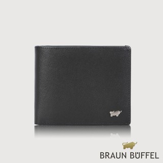 【BRAUN BUFFEL】亞當 10卡短夾-黑色(德國小金牛台灣總代理)/BF504-314-BK