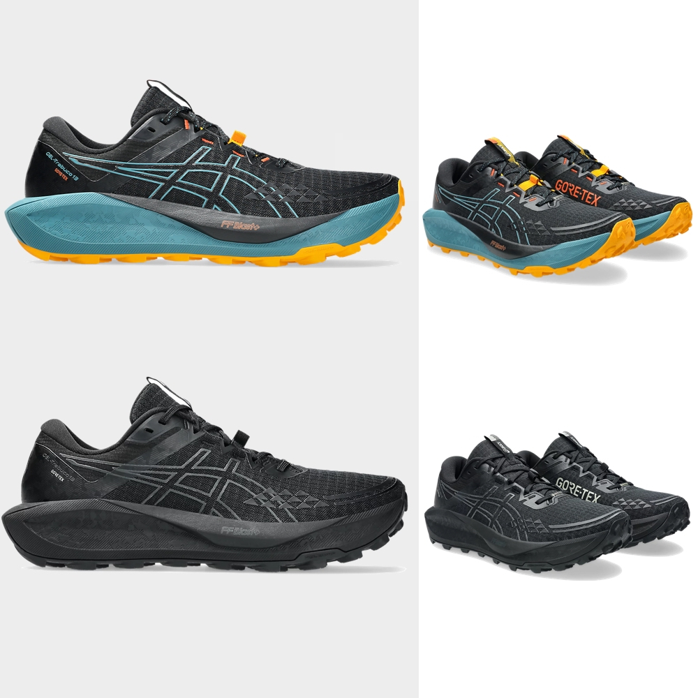 ASICS GEL-TRABUCO 13 GTX 男款 越野 慢跑鞋 防水 1011B978-001-002 黑 藍 灰