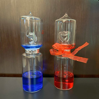 *立騰玻璃*新款愛情溫度計 液氣相交換實驗器 手握愛情溫度計 物理實驗 創意禮物 感溫瓶