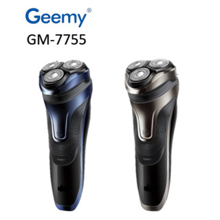 臺灣現貨10%蝦幣回饋 Geemy GM-7755 USB 3D電動刮鬍刀 3刀頭 精鋼刀頭 3D式旋轉 USB充電