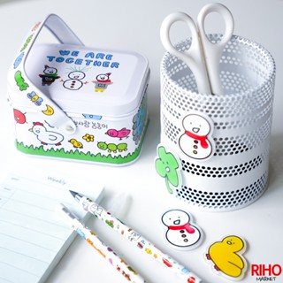 韓國大創 Daiso 作家系列 nugnuge 冰箱磁鐵 手提鐵盒 馬口鐵盒 小鐵盒 收納盒 磁鐵 2入 文創 小雪人