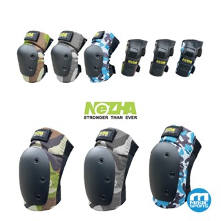 [NeZHA P5迷彩三合一護具組]【教練推薦】迷彩護具 直排輪 滑板 競速 護膝 護肘 護掌 生存遊戲