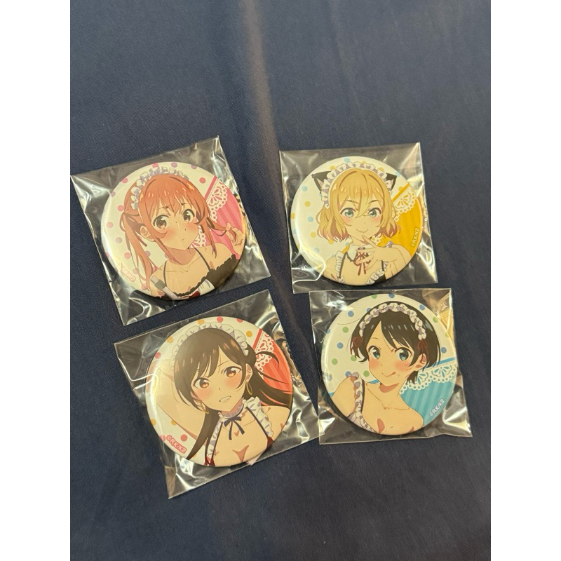 集英社 出租女友 彼女、お借りします 徽章組 一組售出 泳裝女僕ver. 水原千鶴 七海麻美 更科瑠夏 桜沢墨